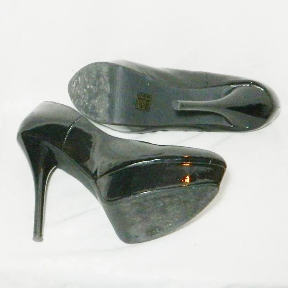 Call it Spring Black Patent Platform Pumps Sz 9